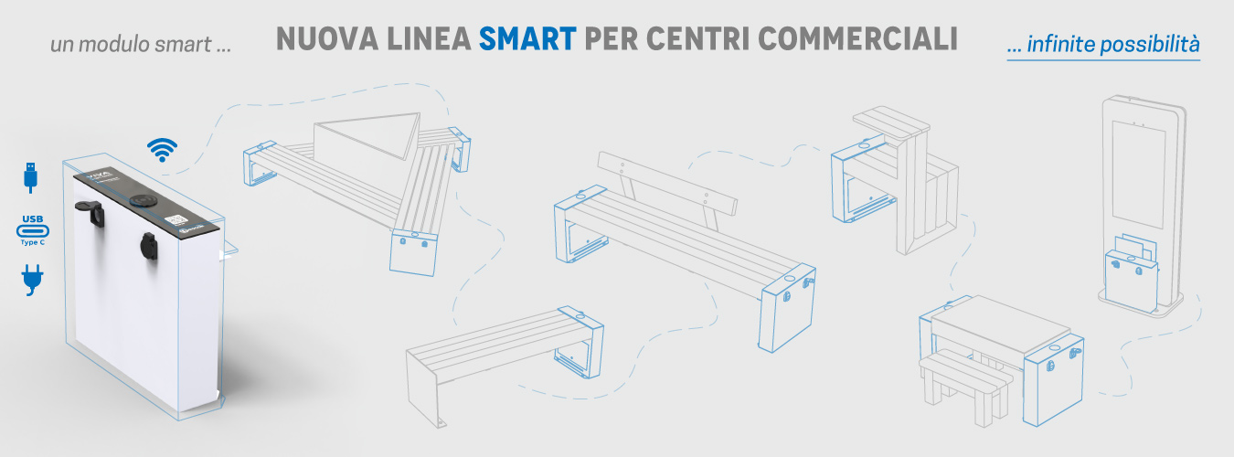 arredi smart per centri commerciali