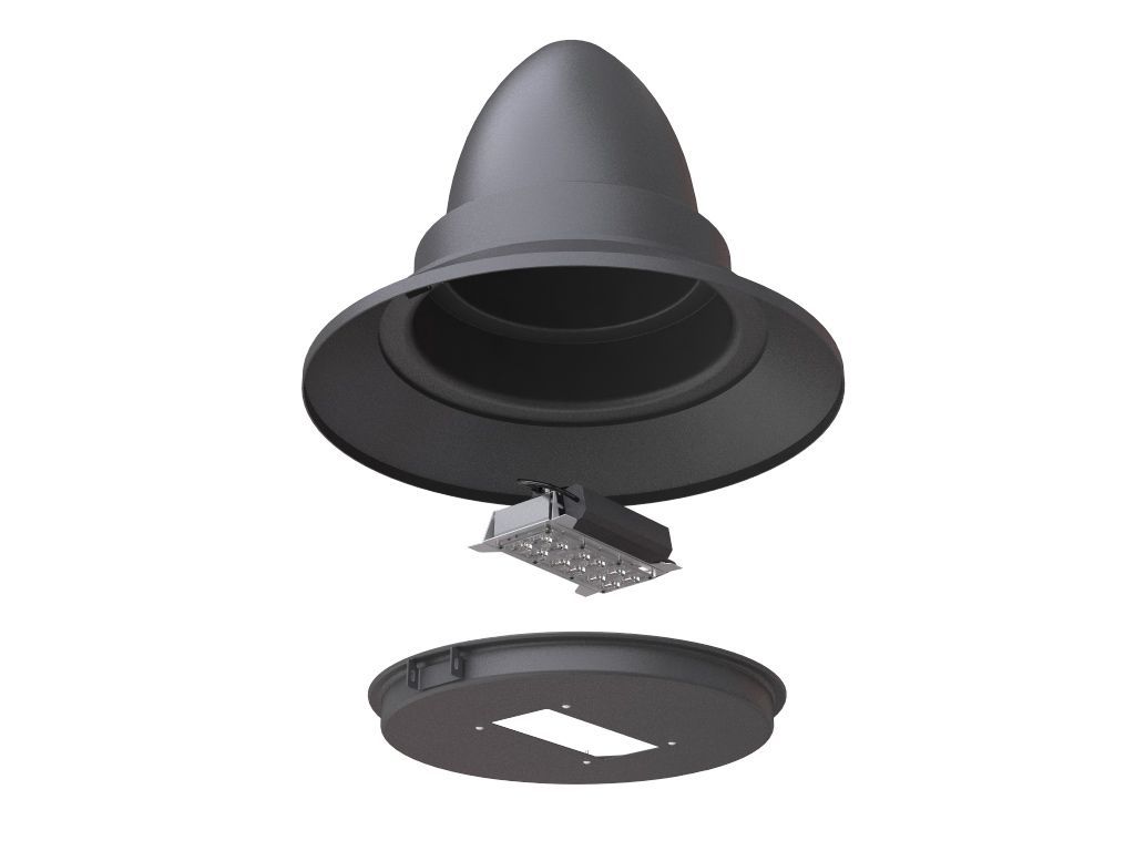 Lampara 625 in alluminio esploso 2