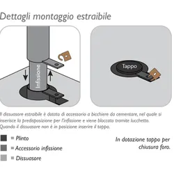 accessorio dissuasori estraibile