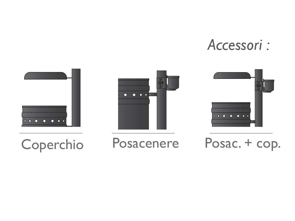 cestino fiori accessori coperchio posacenere