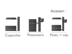 cestino fiori accessori coperchio posacenere