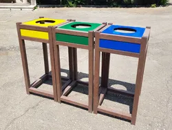 cestone triplo antitettorismo plastica riciclata strongplast