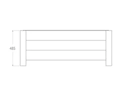 Pflanzkasten aus STRONGPLAST - Vorderansicht