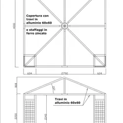 gazebo strongplast plet telo pvc frontale interno