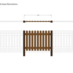 misure 2d recinzione country plastica riciclata strongplast postconsumo