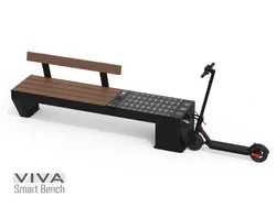 VIVA Smart E-cycle Bench for Urban Mobility with Scooter