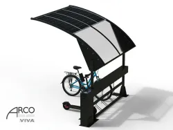 pensilina arco smart ricarica e bike alimentata da fotovoltaio 2