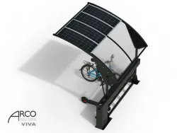 pensilina arco smart ricarica e bike alimentata da fotovoltaio 3