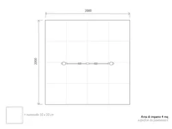 pianta di sicurezza palestrina pannello sensoriale rete cerchio