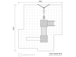 castello combinato dimensioni frontale