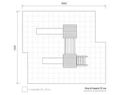 Torre combinada en plastico reciclado dimensione