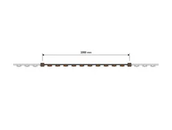 Steel & Strongplast Fence - Top View