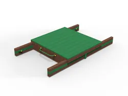 Caixa de areia de plástico reciclado