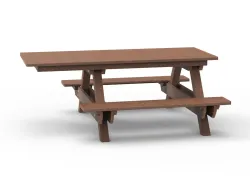 Accessible Picnic Bench in STRONGPLAST - Post-Consumer Recycled Plastic