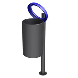 trespolo 1 cestino differenziata classico aperto