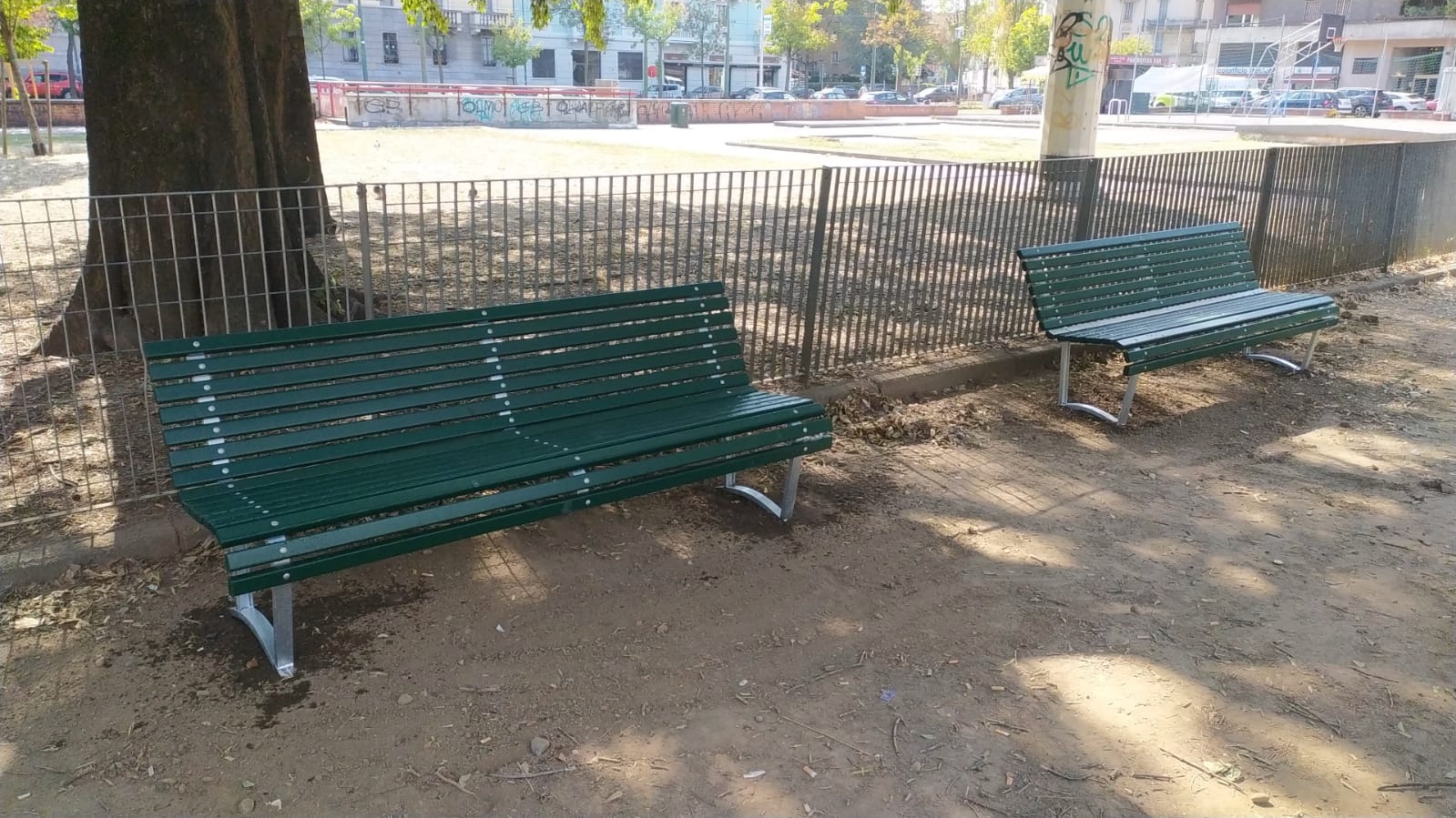 310821 PANCHINA MILANO DOGHE LEGNO PARCHI