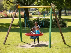 altalena monkey plastica riciclata strongplast pannelli poiletilene riciclabile foto