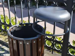 cestone giglio rivestito legno dettaglio apertura