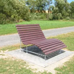 chaise loungue giardino recycled plasitcs strongplast