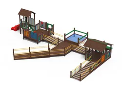 gioco inclusivo combinato casetta castello corde 2