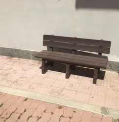 panca baby adatta asili squole in plastica riciclata pon europa