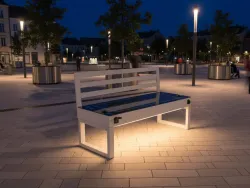 panchina smart L bench con schienale foto3