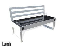 panchina smart L bench con schienale foto