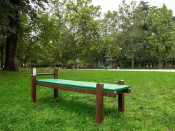 percorso vita panca piana cod 703714 strongplast arredi fitness plastica riciclata