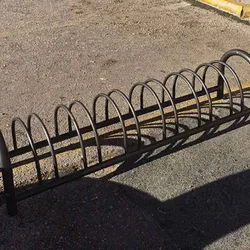 portabici artistico acciaio sei posti economic