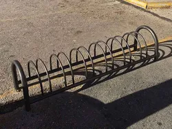 portabici artistico acciaio sei posti economic