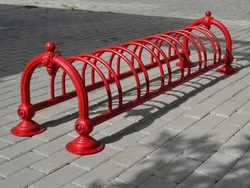 rastrelliera portabici 350102 artistica rossa elegance