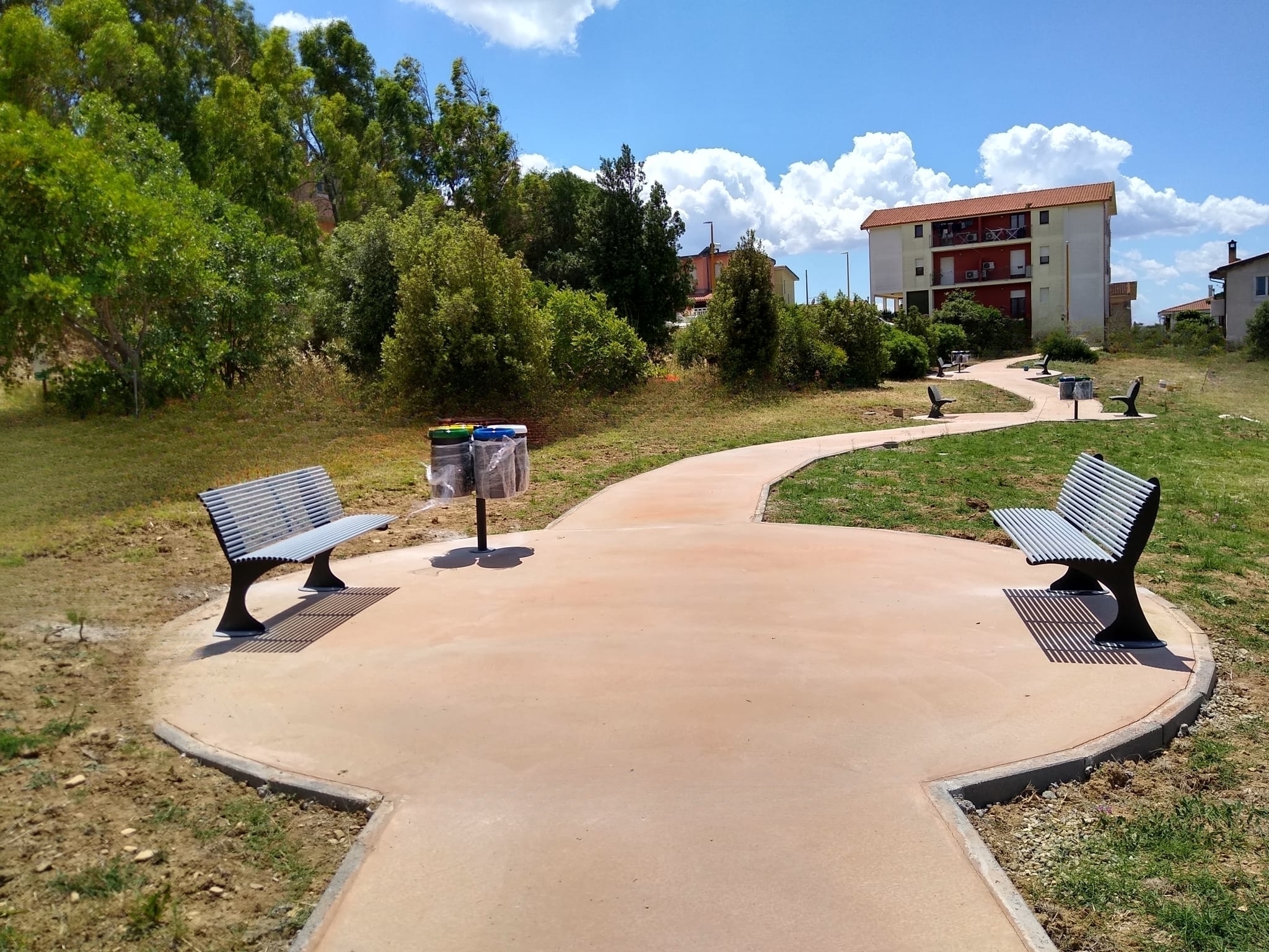 shark plae sardinia nature bench