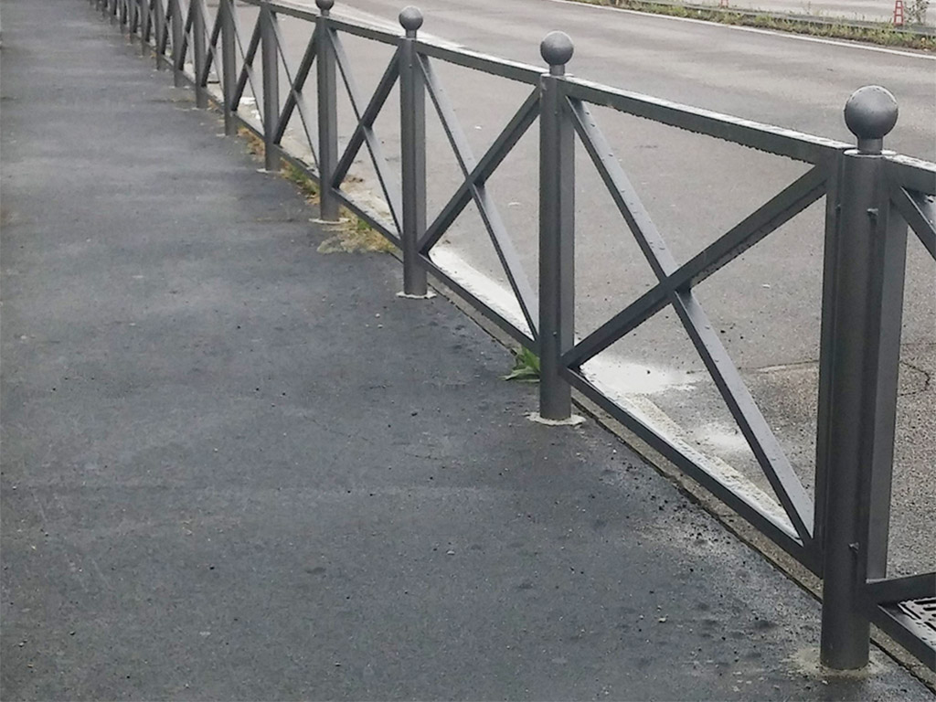 transenna acciaio riquadro