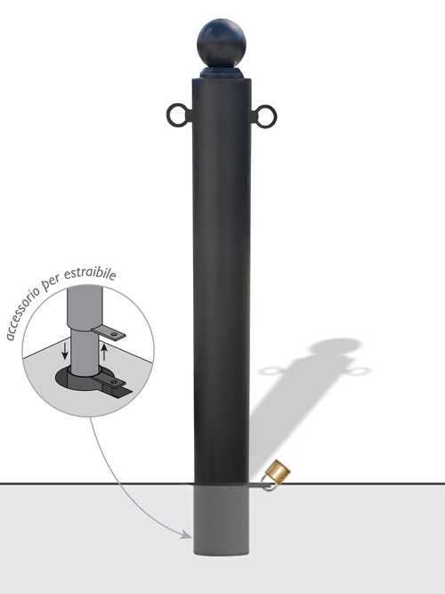 321503 dissuasore Trento corpo ghisa bocciardato con accessorio estraibile.jpg?v=1776349461100