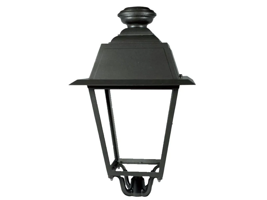 Large Classic Square Die-Cast Aluminum Lantern with Symmetrical Optic