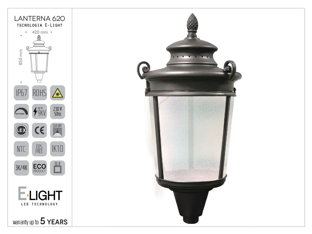 Farol 620 de aluminio
