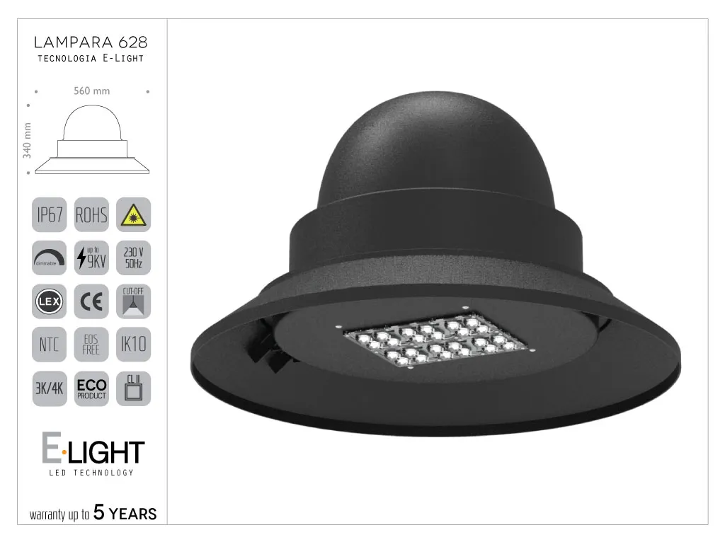 Lampara 628 din aluminiu