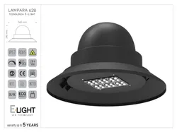 Lampara 628 in Aluminum
