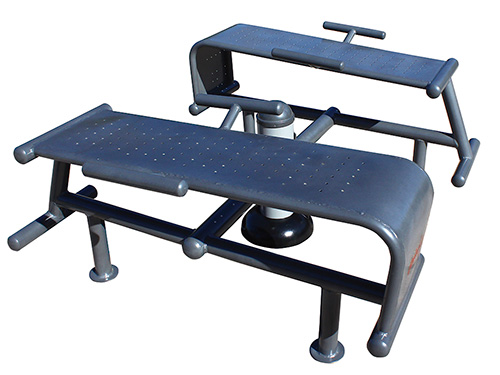 Sport equipment for Urban fitnes type DOUBLE ABDOMINAL CURL BENCH