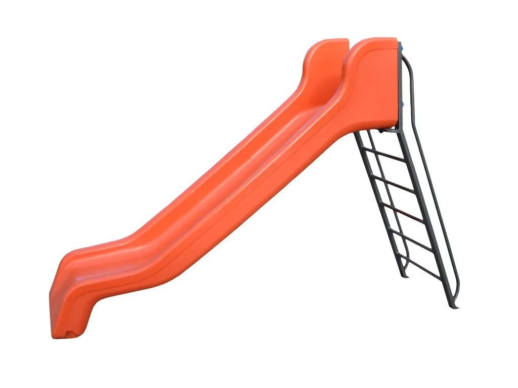 Tobogán clásico con escalera de acero - Plástico reciclable