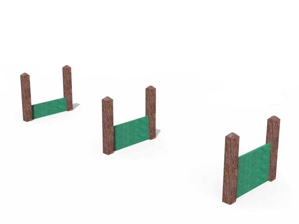 Agility-Hürden mit verschiedenen Höhen aus Strongplast