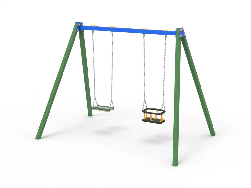 Mixed Two-Seater Swing with STRONGPLAST Structure