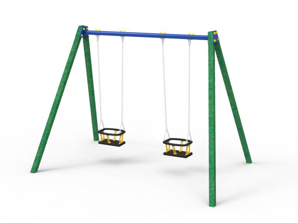Toddler swing set in Strongplast