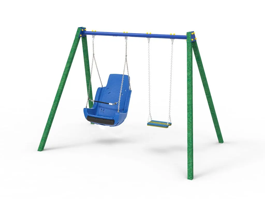 Columpio con asiento adaptado