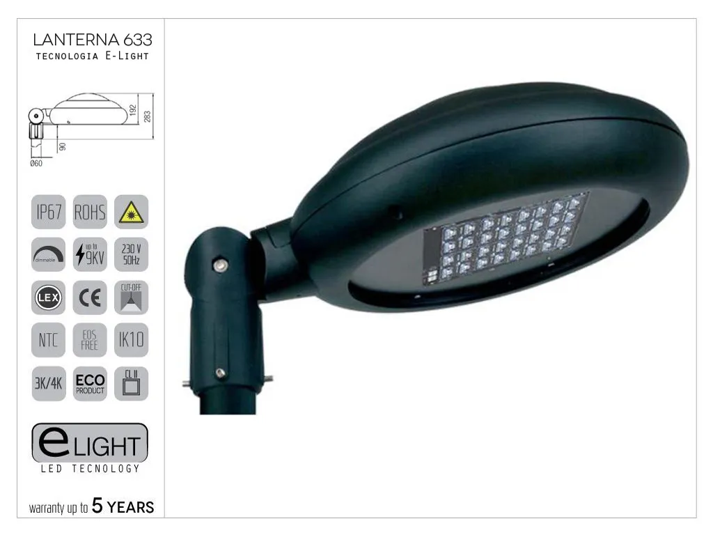 Luminaire Routier LED CITY en Aluminium