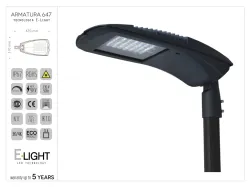 Corp de iluminat stradal Ori cu diverse opțiuni de cablaj