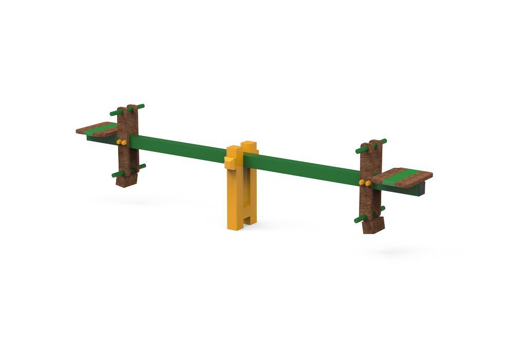 Balancin en hierro y plasitco reciclado