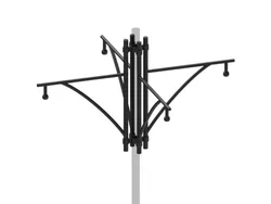 braccio con arco acciaio alluminio 510 quadruplo
