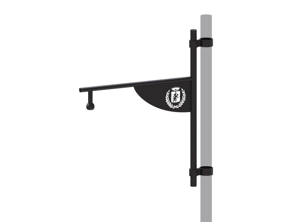 braccio con bandiera acciaio alluminio 509 singolo.jpg?v=1775257703950