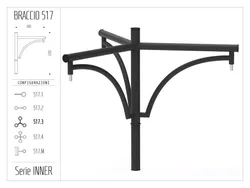 Braccio serie INNER con arco - triplo
